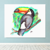 Tucan キャンバスプリント (インサイチュ (ウッドフロア))