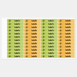 Tucan Vogel Aquarell - 96 schmale Kinder Etiketten ラベル
