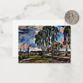 Tucapy by Sobeslavの近くに樺の木がある風景 ノートカード (正面/裏面インサイチュ)