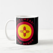 Tucari New Mexico Nm Flag Zia Souvenir コーヒーマグカップ (左)