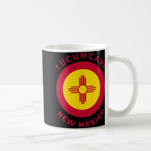 Tucari New Mexico Nm Flag Zia Souvenir コーヒーマグカップ (右)