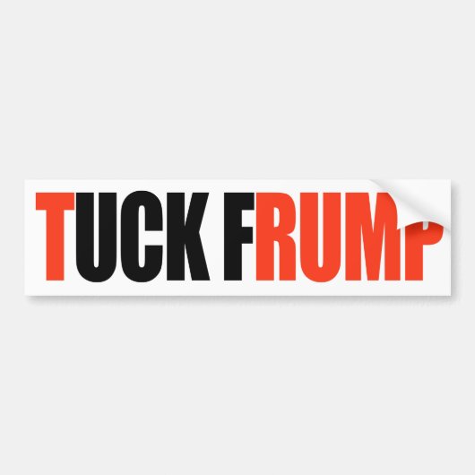 TUCK FRUMP -.png バンパーステッカー (正面)