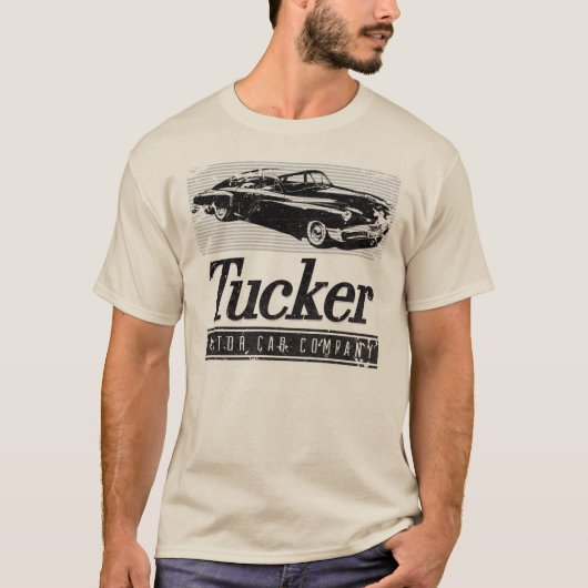 Tuckerの自動車の動揺してヴィンテージレトロのTシャツ Tシャツ (正面)