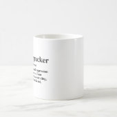 Tucker Puckerの定義 コーヒーマグカップ (中央)