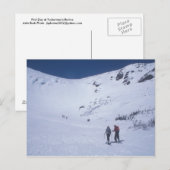 Tuckermanの峡谷の山ワシントン州のSkiiers ポストカード (正面/裏面)