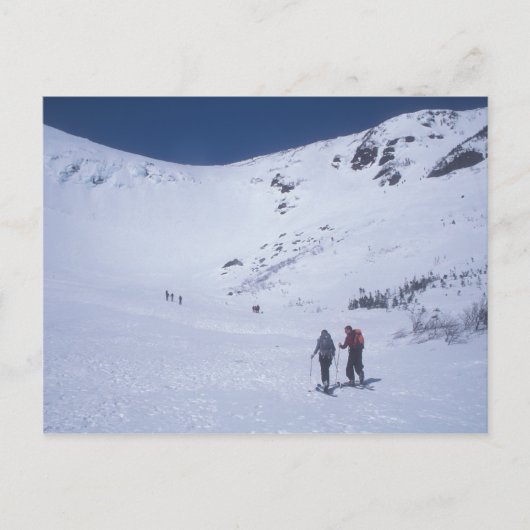 Tuckermanの峡谷の山ワシントン州のSkiiers ポストカード (正面)