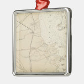 Tuckertonの図表の地図にセクションBarnegat湾を惰走させて下さい メタルオーナメント (左)