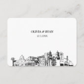 Tucsonの結婚RSVP伝統的 Meal Options エンクロージャーカード (裏面)