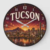 Tucson Arizona ラージ壁時計 (正面)