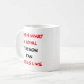tucson fan, loyal コーヒーマグカップ (正面左)