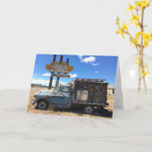 tucumcariのトラックの挨拶状(中ブランク) カード (黄色い花)