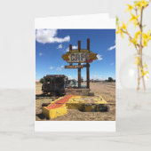 tucumcariカード(中ブランク)の夕食 カード (黄色い花)