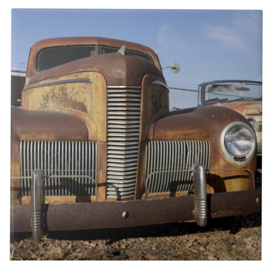 Tucumcari、ニューメキシコ、米国。 ルート66. タイル (正面)