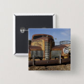 Tucumcari、ニューメキシコ、米国。 ルート66. 缶バッジ (正面&裏面)