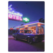 Tucumcari、ニューメキシコ、米国。 ルート66 2 クリップボード (裏面)