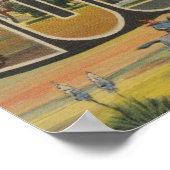 Tucumcari, New Mexico – 大きな文字のシーン ポスター (角)