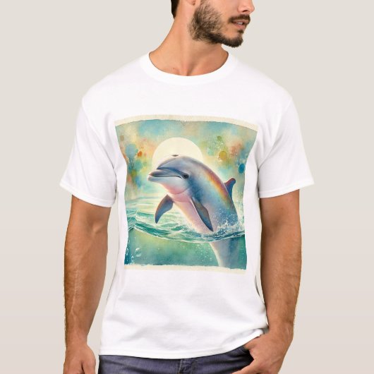 Tucuxi dolphin in the river 130924AREF115 - Waterc Tシャツ (正面)