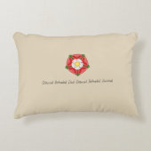 Tudorのばら色のアクセントの枕を持つTudorの妻 アクセントクッション (正面)