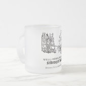 Tudorの悩みおよび争い(マグ) フロストグラスマグカップ (正面左)