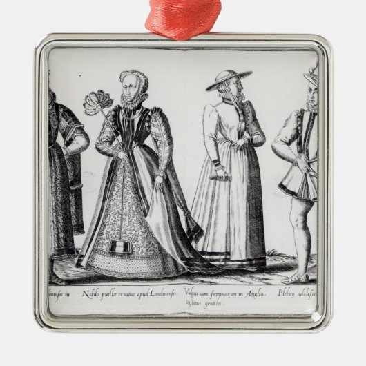 Tudorの期間の間のファッション メタルオーナメント (正面)