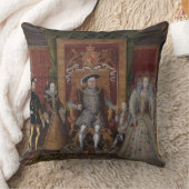 Tudorの連続のアレゴリー: 家族の クッション (ブランケット)