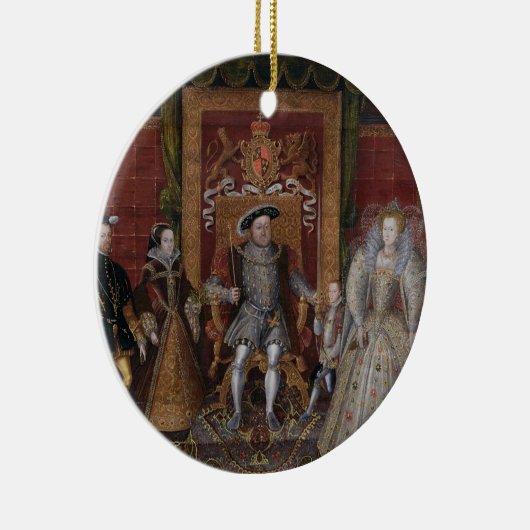 Tudorの連続のアレゴリー: 家族の セラミックオーナメント (右)