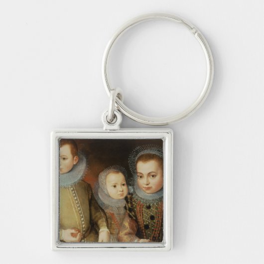 Tudorの3人の子供のポートレート キーホルダー (正面)
