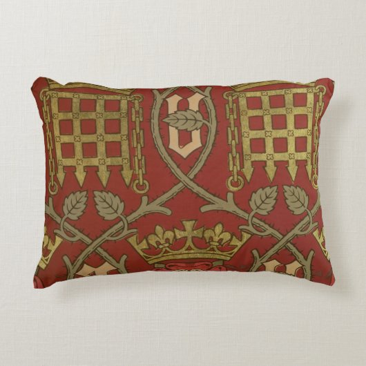 「Tudor」は、Sによって設計されている再生の壁紙上がりました アクセントクッション (正面)