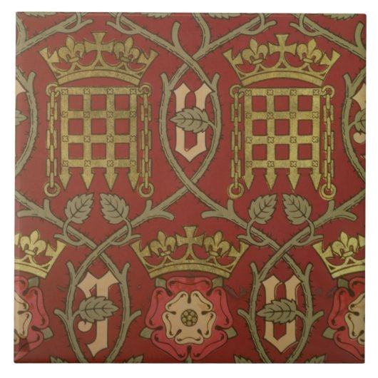 「Tudor」は、Sによって設計されている再生の壁紙上がりました タイル (正面)