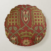 「Tudor」は、Sによって設計されている再生の壁紙上がりました ラウンドクッション (正面)