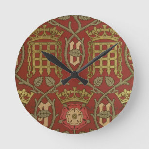 「Tudor」は、Sによって設計されている再生の壁紙上がりました ラウンド壁時計
