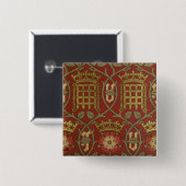 「Tudor」は、Sによって設計されている再生の壁紙上がりました 缶バッジ (正面&裏面)