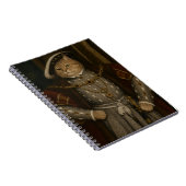 Tudor Cat King Portrait – ヘンリー8世の猫のルネサンス風肖像 ノートブック (右側)