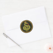 Tudor Elizabethan Serpent Design Bejewelled ruby ラウンドシール (封筒)