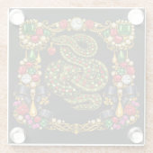 Tudor Inspired Design Scottish Scotland History  ガラスコースター (裏面)