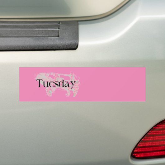 TUESDAY – 小 – ステッカー (車上)
