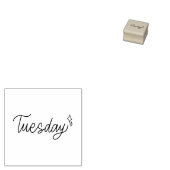 Tuesday Weekday Journal Design ラバースタンプ (押印)