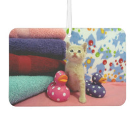 Tuffy McStuff's Bathtime (Kitten / Cat) カーエアーフレッシュナー