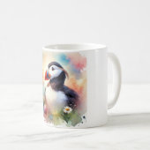 Tufted Puffin 190724AREF125 - Watercolor コーヒーマグカップ (正面右)