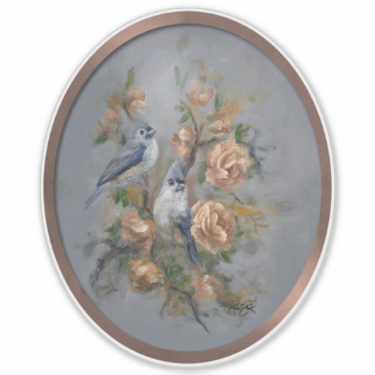 Tufted Titmice シール (正面)