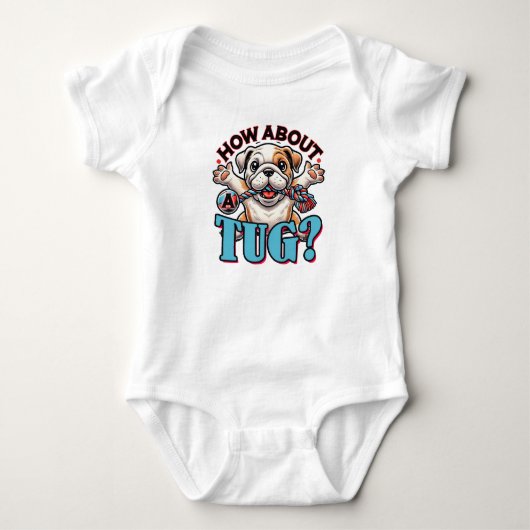 Tugについて – Bulldog ベビーボディスーツ (正面)