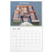 Tug Erin Elizabeth 2026 Calendar カレンダー (3月 2026)
