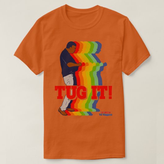 TUG IT TCがTCタグリーダーを倒す Tシャツ (デザイン正面)