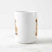 Tug Life – 姿勢とブルドッグアップ コーヒーマグカップ (中央)