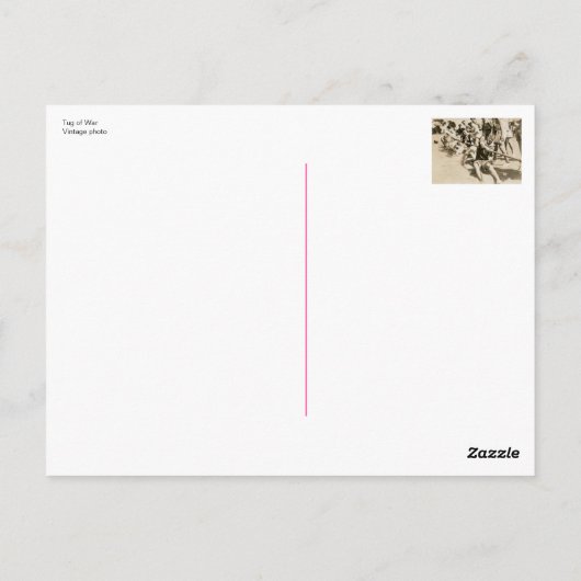 Tug of Warのヴィンテージ写真 ポストカード (裏面)