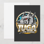 TUGA Wolf Gaming Logo Esports Style シーズンカード (正面/裏面)