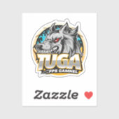 TUGA Wolf Gaming Logo Esports Style シール (シート)