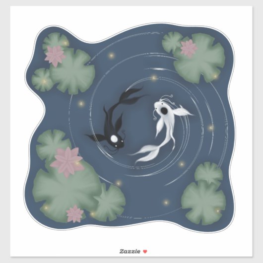 TuiとLa、プッシュとプル、海と月 シール (シート)