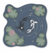 TuiとLa、プッシュとプル、海と月 シール (正面)