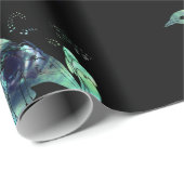 Tui & Kowhai花パウアシーシェルインレイ ラッピングペーパー (ロールコーナー)